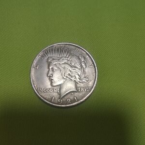 1921 Silver Peace Dollar Coin